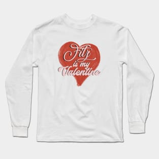 Fitz is my Valentine, Keeper of the Lost Cities fan art Long Sleeve T-Shirt